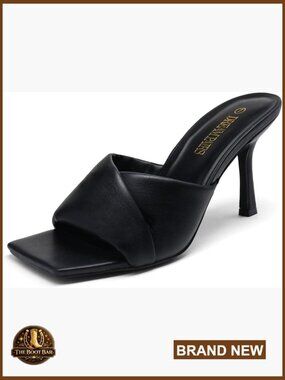 Women's High Heel Sandals Open Toe Slip On Stilettos Dress Shoes